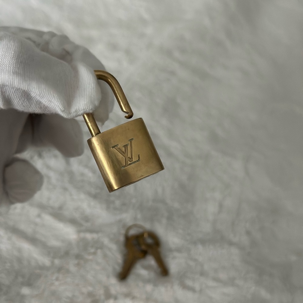 Louis Vuitton Gold Padlock with Keys